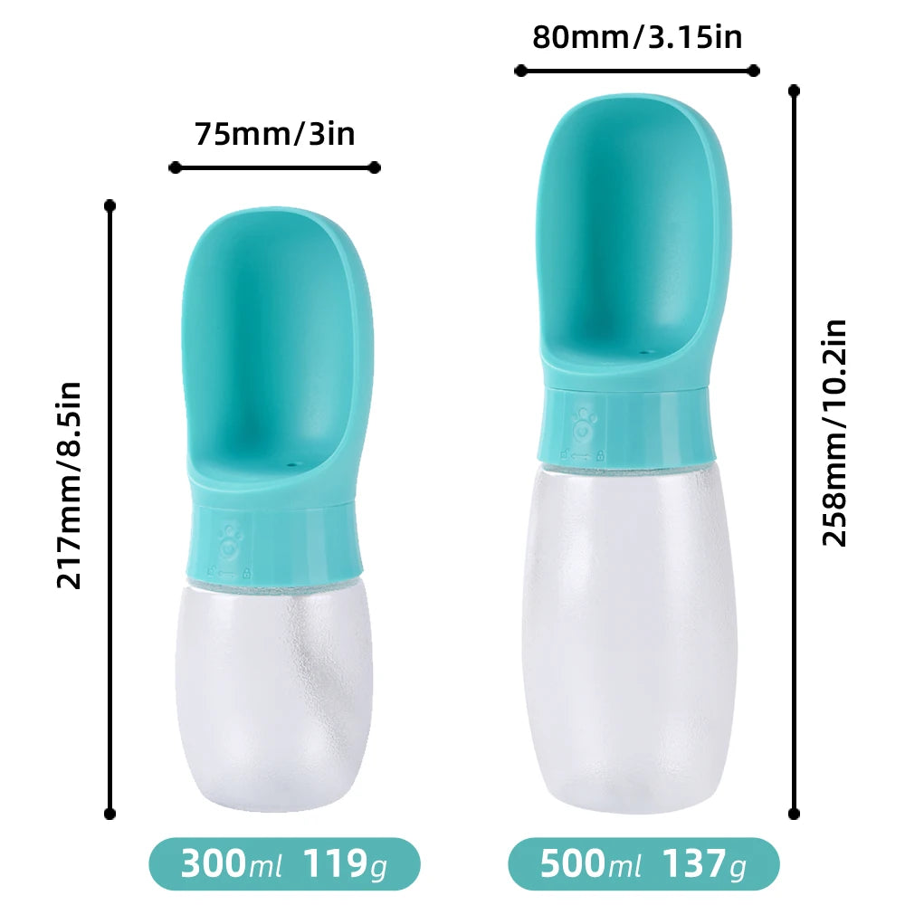 WoofAndWhiskers Pet Travel Water Bottle