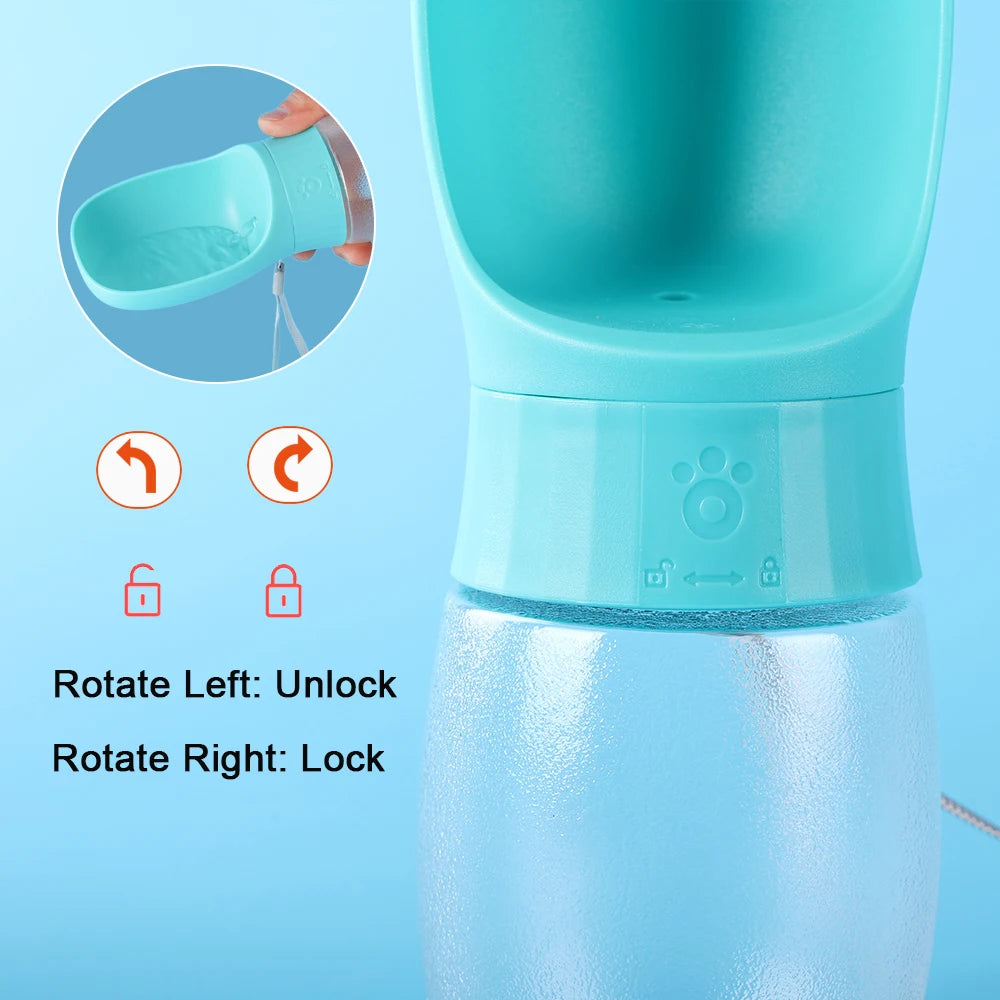 WoofAndWhiskers Pet Travel Water Bottle