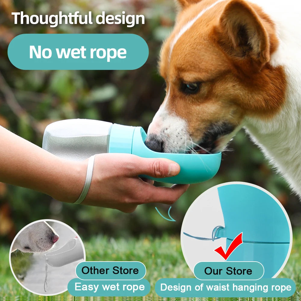 WoofAndWhiskers Pet Travel Water Bottle